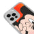 iPhone 12 Pro Max Cartoon Mouse Telefon Kılıfı - Neon - Turuncu