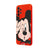 Samsung A23 Cartoon Mouse Telefon Kılıfı - Renkli Silikon - Kırmızı