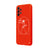 Samsung A23 Altın Oran Telefon Kılıfı - Renkli Silikon - Kırmızı
