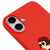 iPhone 16 Mathilda Telefon Kılıfı - Renkli Silikon - Kırmızı