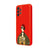 Samsung A73 Mathilda Telefon Kılıfı - Renkli Silikon - Kırmızı