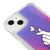 iPhone 15 Plus Kalp Figürü Telefon Kılıfı - Neon - Violet
