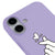 iPhone 16 Kalp Figürü Telefon Kılıfı - Renkli Silikon - Lila