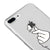 iPhone 8 Plus Kalp Figürü Telefon Kılıfı - Şeffaf - Saydam