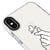 iPhone XS Kalp Figürü Telefon Kılıfı - Artycase - Beyaz
