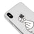 iPhone XS Kalp Figürü Telefon Kılıfı - Şeffaf - Saydam