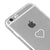 iPhone 6 Heart Telefon Kılıfı - Şeffaf - Saydam