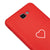 Samsung J7 Prime Heart Telefon Kılıfı - Renkli Silikon - Kırmızı