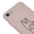 iPhone 8 Edepsiz Kedi Telefon Kılıfı - Renkli Silikon - Pudra