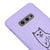 Samsung S10 E Edepsiz Kedi Telefon Kılıfı - Renkli Silikon - Lila