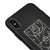 iPhone X Taktik Tahtası Telefon Kılıfı - Renkli Silikon - Siyah