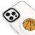 iPhone 16 Pro Basketbol Topu Telefon Kılıfı - Magsafeli Artycase - Beyaz