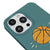iPhone 16 Pro Basketbol Topu Telefon Kılıfı - Renkli Silikon - Haki
