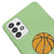 Samsung A52 Basketbol Topu Telefon Kılıfı - Renkli Silikon - Yeşil