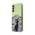 Samsung A15 Cat Dark Telefon Kılıfı - Renkli Silikon - Yeşil