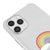 iPhone 11 Pro Rainbow Cloud Telefon Kılıfı - Şeffaf - Saydam