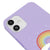 iPhone 12 Mini Rainbow Cloud Telefon Kılıfı - Renkli Silikon - Lila
