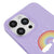 iPhone 15 Pro Max Rainbow Cloud Telefon Kılıfı - Renkli Silikon - Lila