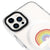 iPhone 16 Pro Rainbow Cloud Telefon Kılıfı - Magsafeli Artycase - Beyaz