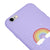 iPhone 6S Rainbow Cloud Telefon Kılıfı - Renkli Silikon - Lila