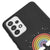 Samsung A52 Rainbow Cloud Telefon Kılıfı - Renkli Silikon - Siyah