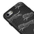 iPhone 7 Çita Adımı Telefon Kılıfı - Renkli Silikon - Siyah