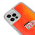 iPhone 12 Pro Cup Flowers Telefon Kılıfı - Neon - Turuncu