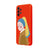 Samsung A23 İnci Küpeli Kız Telefon Kılıfı - Renkli Silikon - Kırmızı