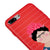 iPhone 8 Plus Frida Kahlo Portre Telefon Kılıfı - Renkli Silikon - Kırmızı