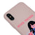 iPhone XS Never Enough Telefon Kılıfı - Renkli Silikon - Pudra