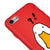 iPhone 8 Duck What Telefon Kılıfı - Renkli Silikon - Kırmızı