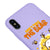 iPhone XS Dont Poke Telefon Kılıfı - Renkli Silikon - Lila