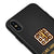 iPhone XS Waffle Hashtag Telefon Kılıfı - Renkli Silikon - Siyah