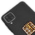 Samsung A12 Waffle Hashtag Telefon Kılıfı - Renkli Silikon - Siyah