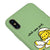 iPhone XS Cat or Egg Telefon Kılıfı - Renkli Silikon - Yeşil