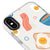 iPhone XS Sandwich Egg Telefon Kılıfı - Artycase - Beyaz