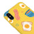 iPhone XS Sandwich Egg Telefon Kılıfı - Renkli Silikon - Sarı