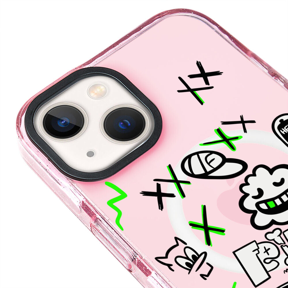 MagsafeliArtycaseSimliPembe