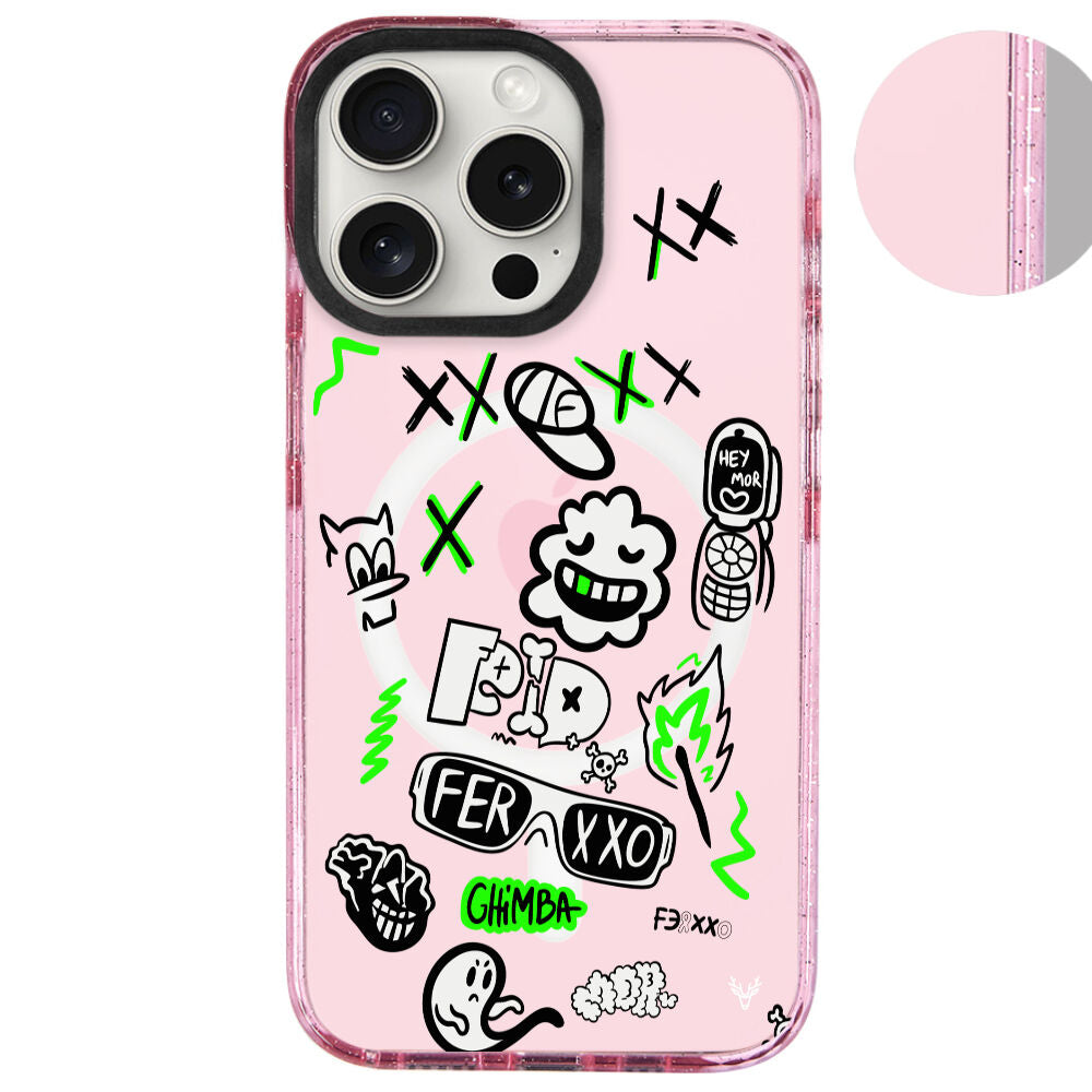 MagsafeliArtycaseSimliPembe