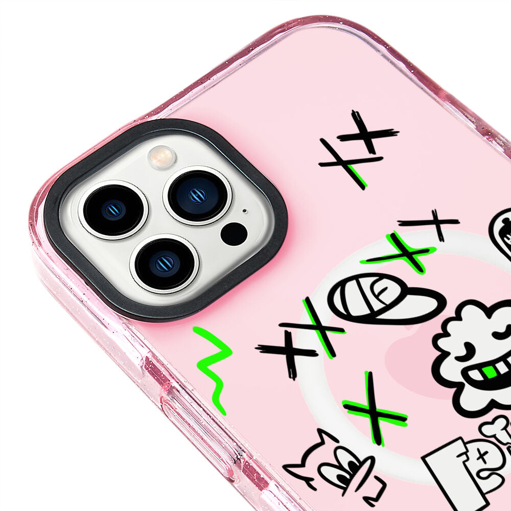 MagsafeliArtycaseSimliPembe