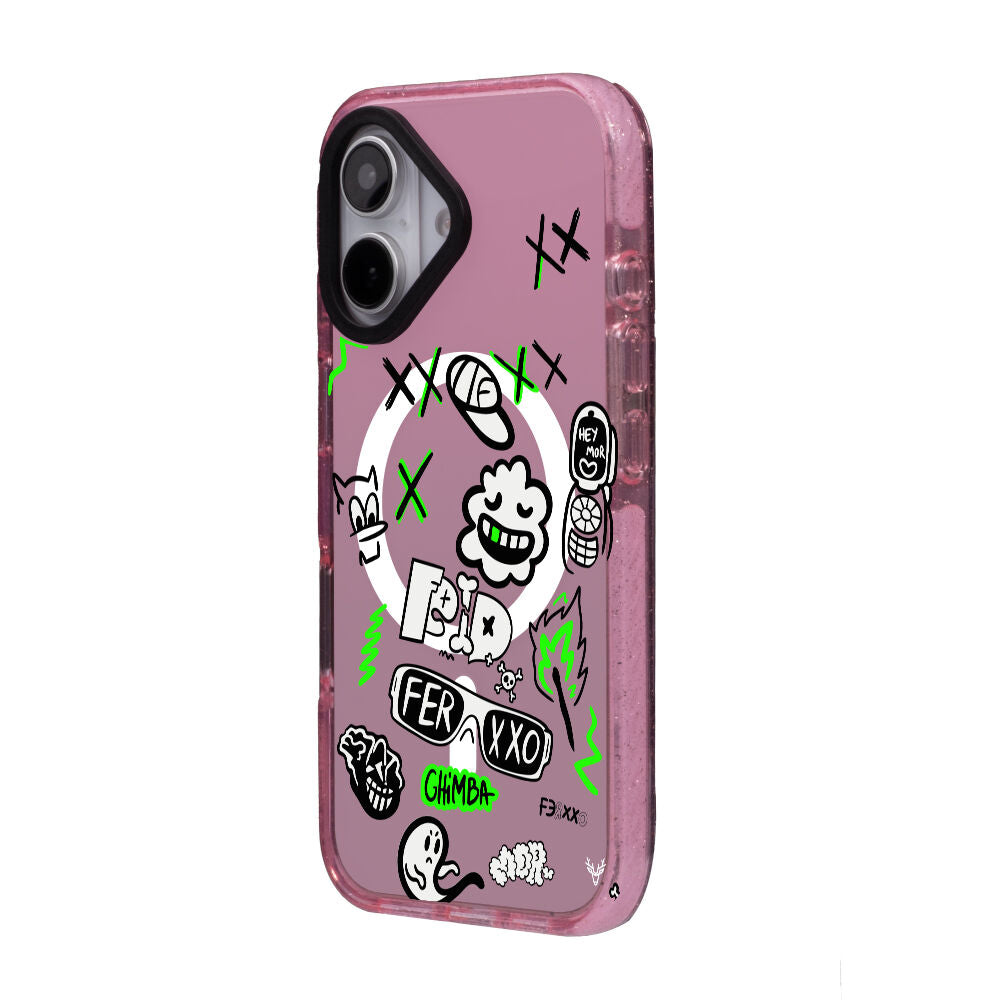 MagsafeliArtycaseSimliPembe