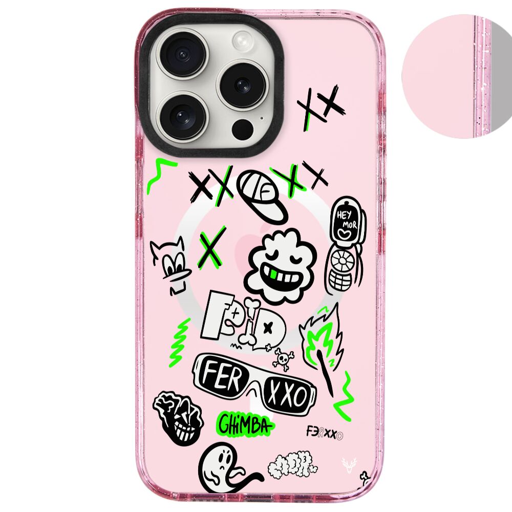 MagsafeliArtycaseSimliPembe