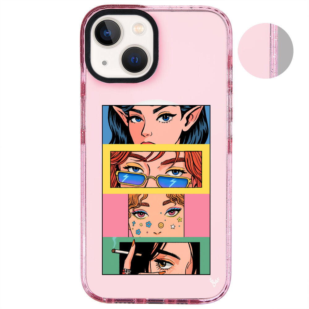 MagsafeliArtycaseSimliPembe