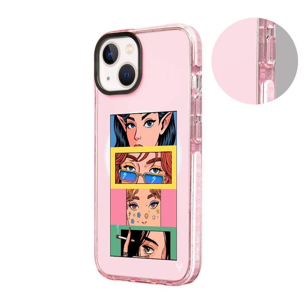 MagsafeliArtycaseSimliPembe