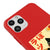 iPhone 11 Pro Black Cat Smile Telefon Kılıfı - Renkli Silikon - Kırmızı