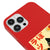 iPhone 12 Pro Max Black Cat Smile Telefon Kılıfı - Renkli Silikon - Kırmızı