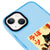 iPhone 15 Black Cat Smile Telefon Kılıfı - Artycase - Azure