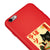 iPhone 6 PLus Black Cat Smile Telefon Kılıfı - Renkli Silikon - Kırmızı