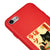 iPhone SE 2020 Black Cat Smile Telefon Kılıfı - Renkli Silikon - Kırmızı