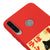 Huawei P40 Lite E Black Cat Smile Telefon Kılıfı - Renkli Silikon - Kırmızı